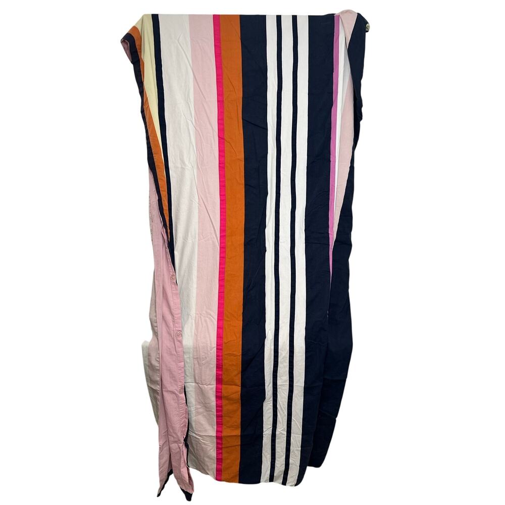 Kate Spade "Candy Shop Stripe" Full/Queen Duvet Cover Pink blue white